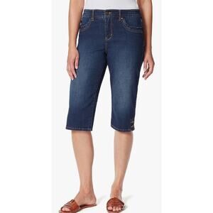 Gloria Vanderbilt skimmers jean shorts, size 6P